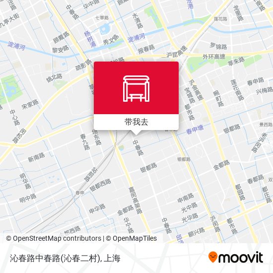 沁春路中春路(沁春二村)地图