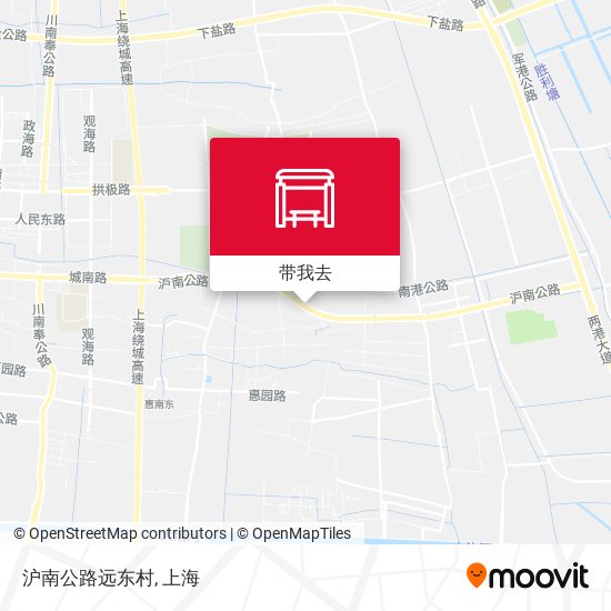沪南公路远东村地图