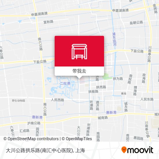 大川公路拱乐路(南汇中心医院)地图