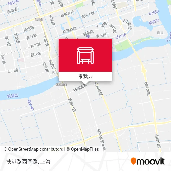 扶港路西闸路地图