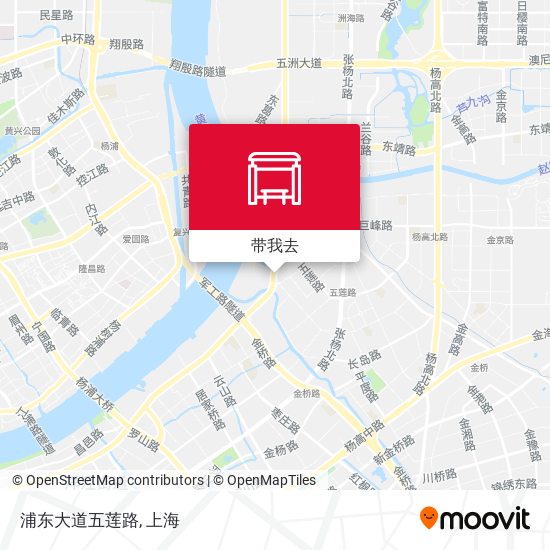 浦东大道五莲路地图