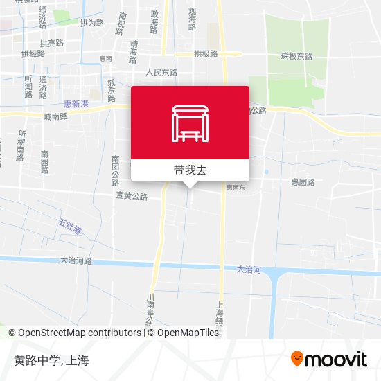 黄路中学地图