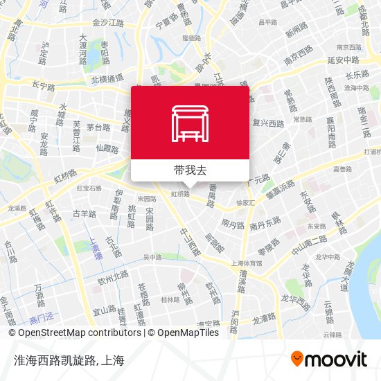 淮海西路凯旋路地图