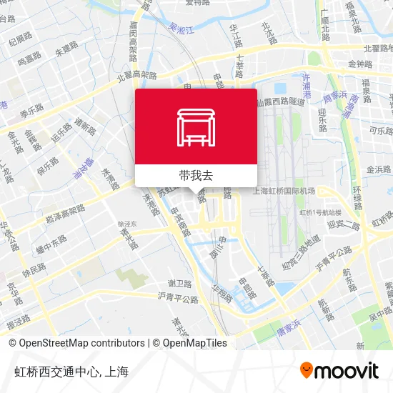 虹桥西交通中心地图
