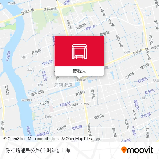 陈行路浦星公路(临时站)地图