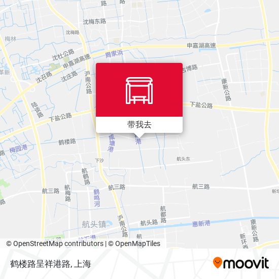 鹤楼路呈祥港路地图