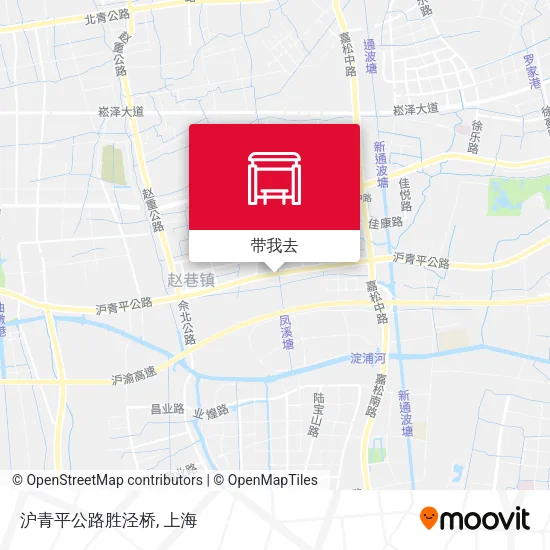 沪青平公路胜泾桥地图