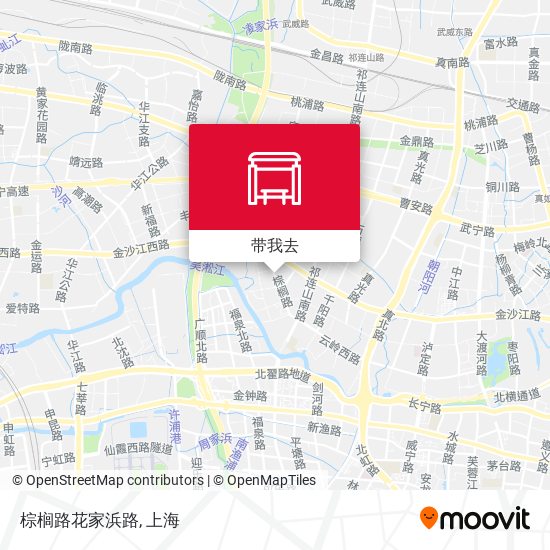 棕榈路花家浜路地图