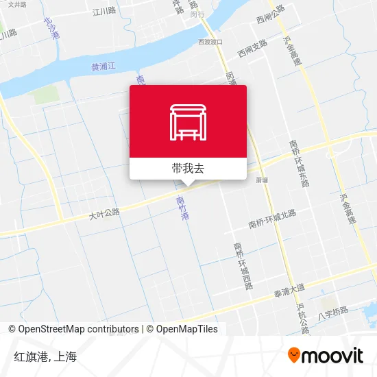 红旗港地图