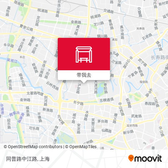 同普路中江路地图