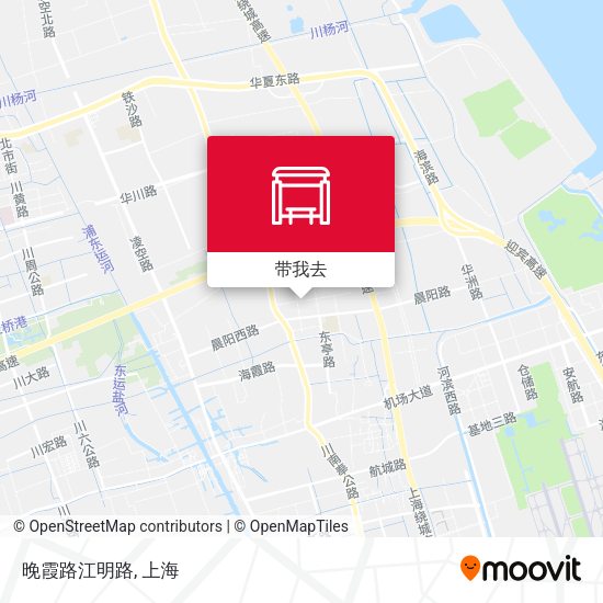晚霞路江明路地图