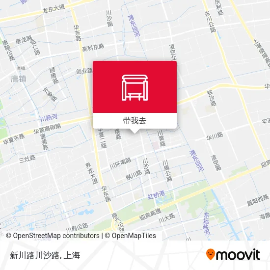 新川路川沙路地图