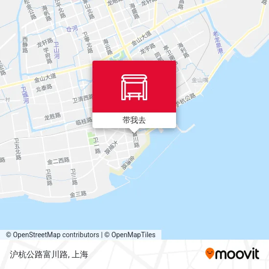 沪杭公路富川路地图