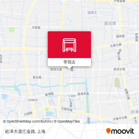崧泽大道汇金路地图