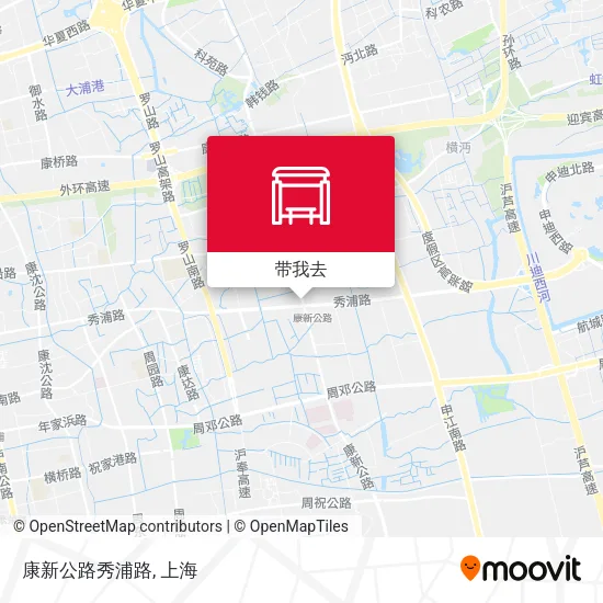 康新公路秀浦路地图