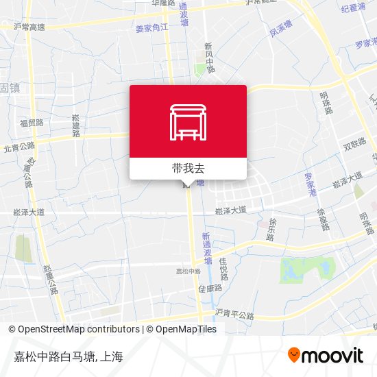 嘉松中路白马塘地图
