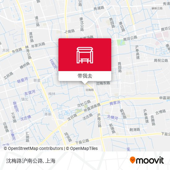 沈梅路沪南公路地图