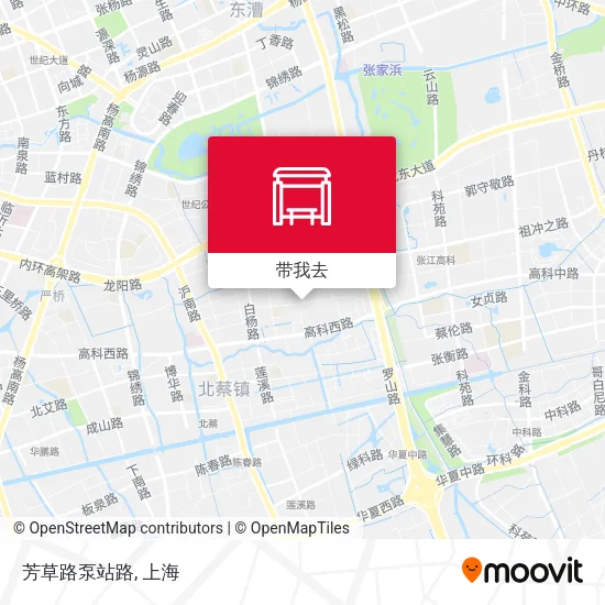 芳草路泵站路地图