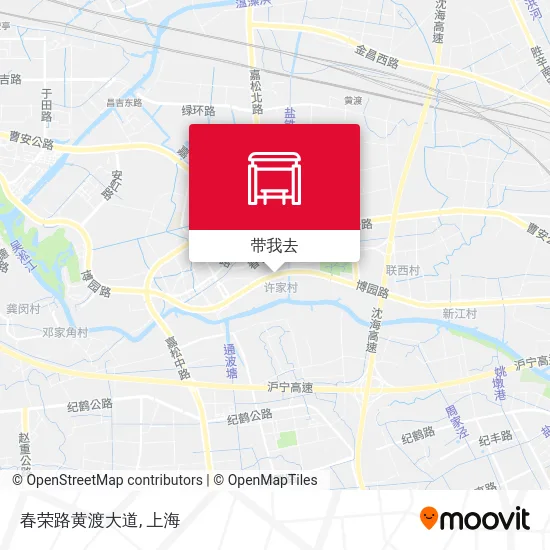 春荣路黄渡大道地图