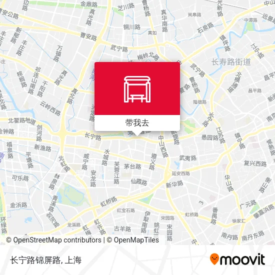 长宁路锦屏路地图