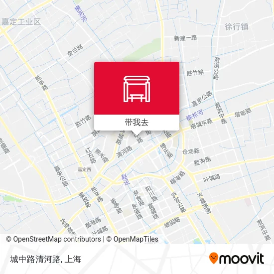 城中路清河路地图