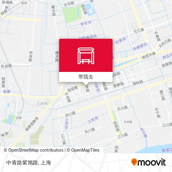中青路紫旭路地图