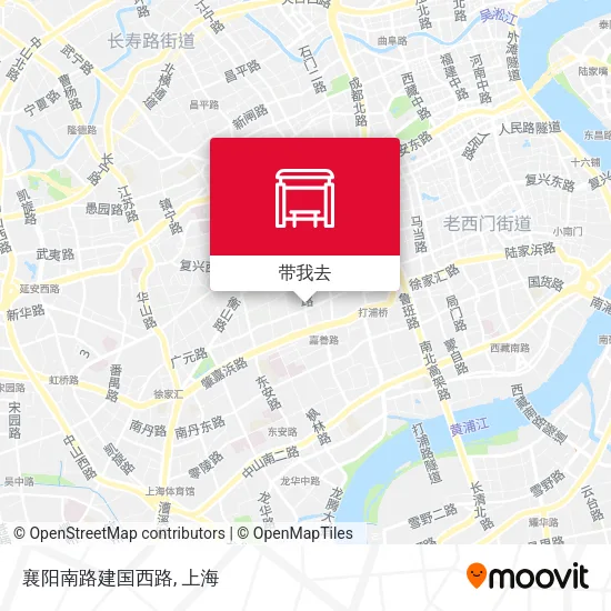 襄阳南路建国西路地图