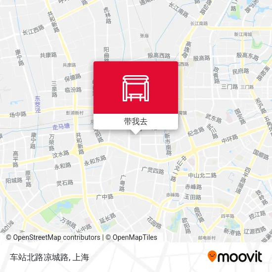 车站北路凉城路地图