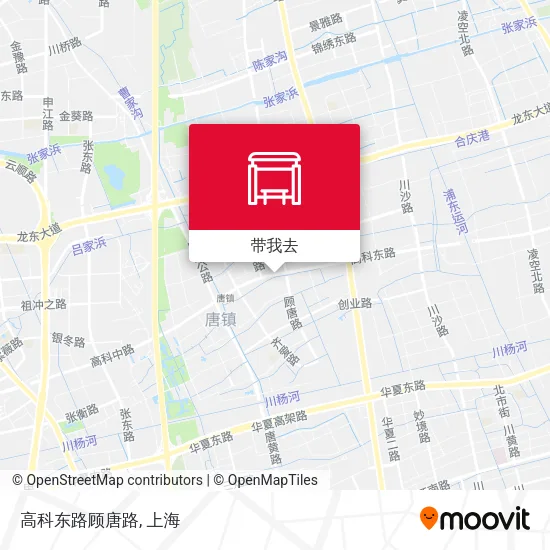 高科东路顾唐路地图