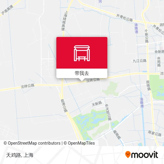 天鸡路地图