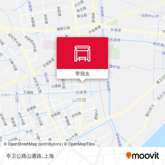 亭卫公路山通路地图