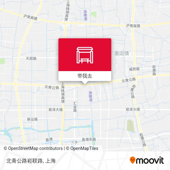 北青公路崧联路地图