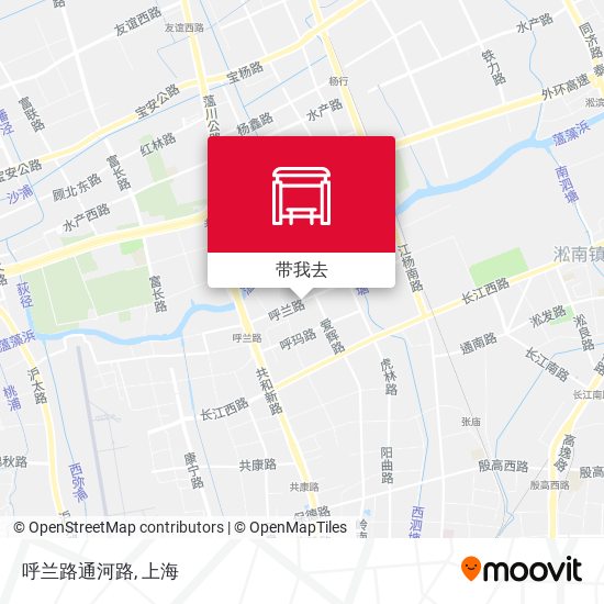 呼兰路通河路地图
