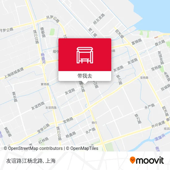 友谊路江杨北路地图