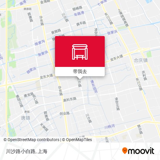 川沙路小白路地图