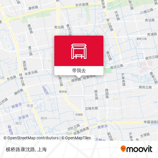 横桥路康沈路地图