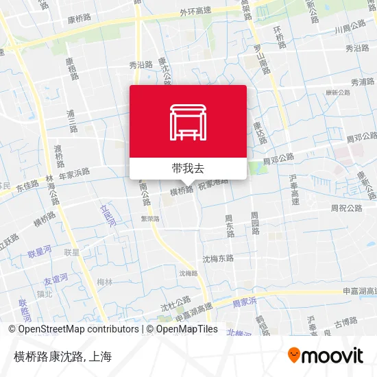 横桥路康沈路地图