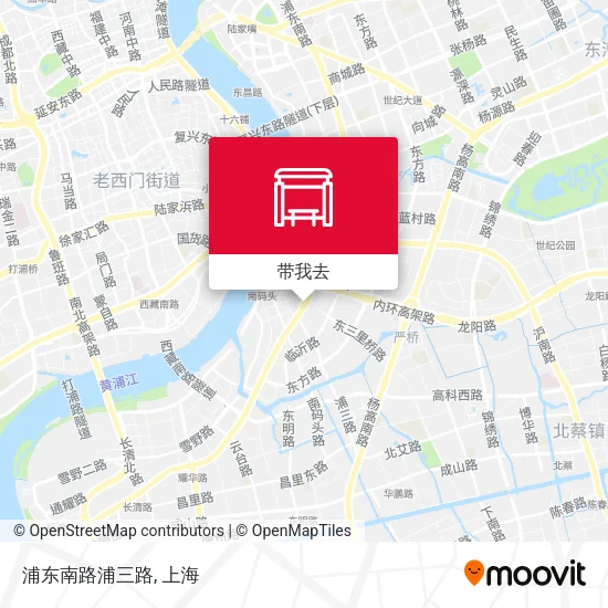 浦东南路浦三路地图
