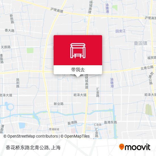 香花桥东路北青公路地图
