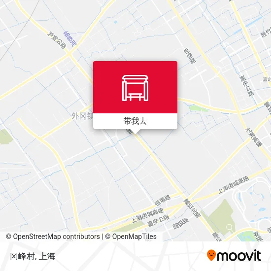 冈峰村地图