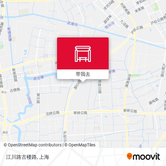 江川路古楼路地图