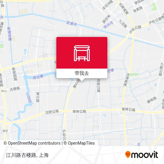 江川路古楼路地图