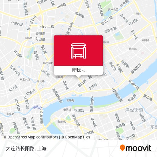 大连路长阳路地图