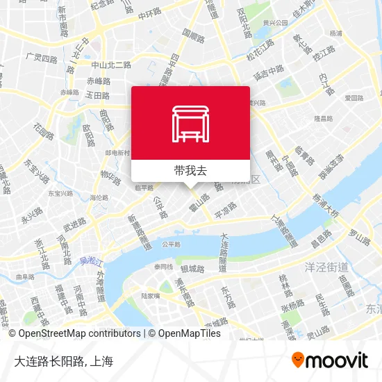 大连路长阳路地图