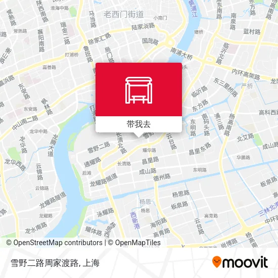雪野二路周家渡路地图