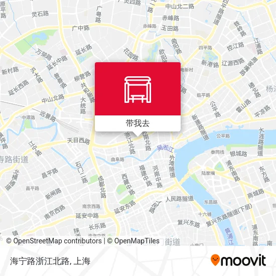 海宁路浙江北路地图