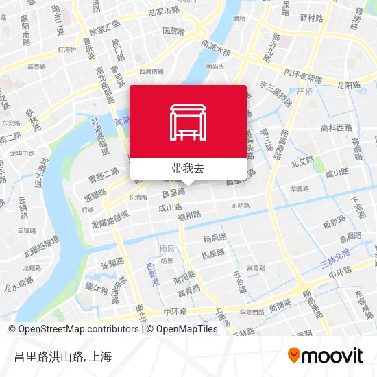 昌里路洪山路地图