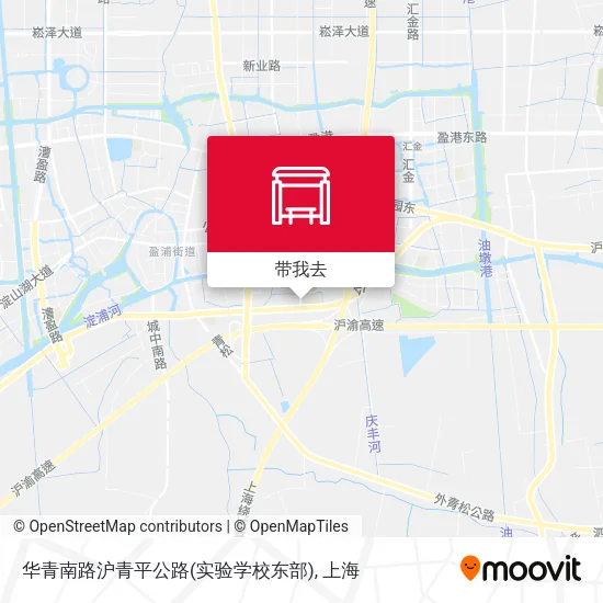 华青南路沪青平公路(实验学校东部)地图