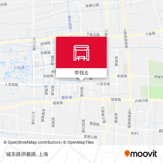 城东路拱极路地图