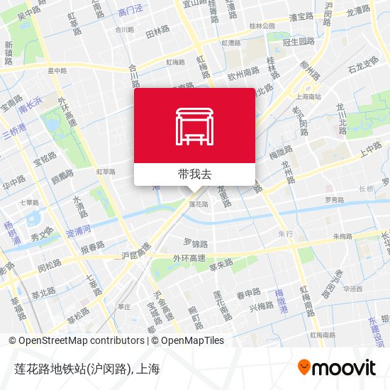 莲花路地铁站(沪闵路)地图